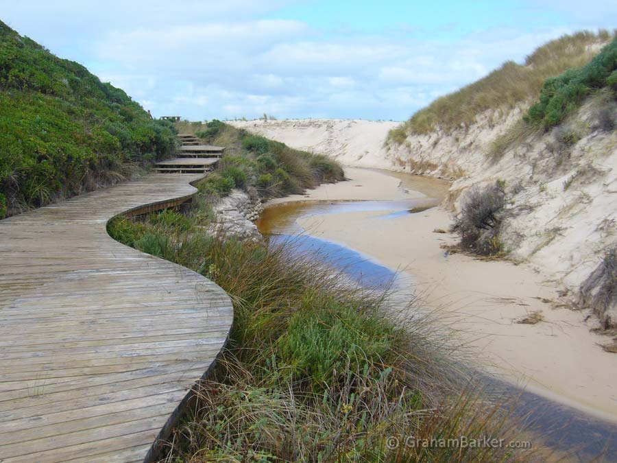 Pathway between car park and beach, Conspicuous Beach, Western Australia