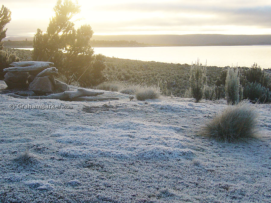 Frost near Miena, Tasmania