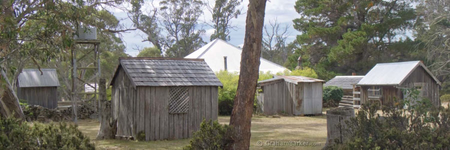Steppes homestead, Tasmania - some of the rear buildings homestead