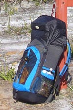 A lightweight backpack