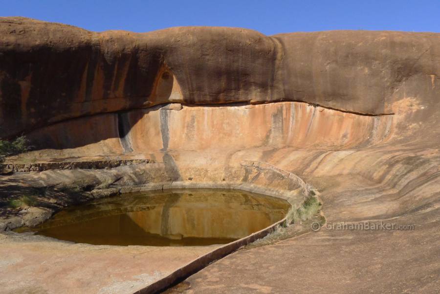The gnamma hole, Beringbooding Rock, Western Australia