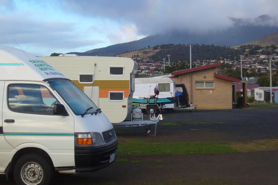 Caravan park near Hobart