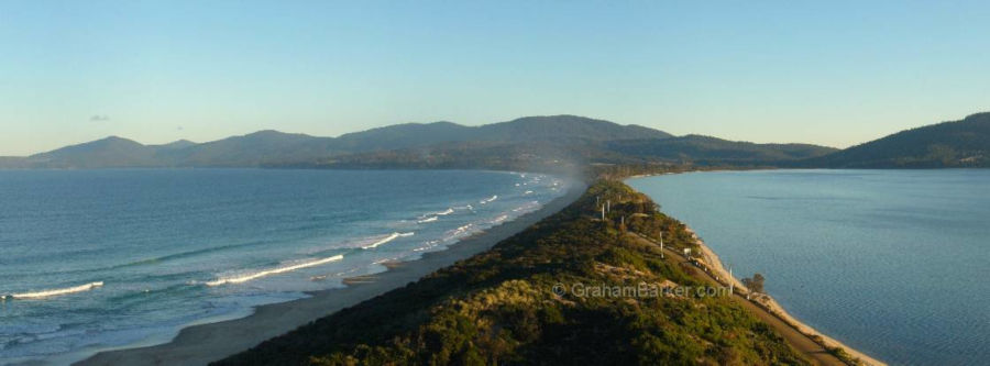 South Bruny Island and The Neck from Truganini Lookout, Tasmania