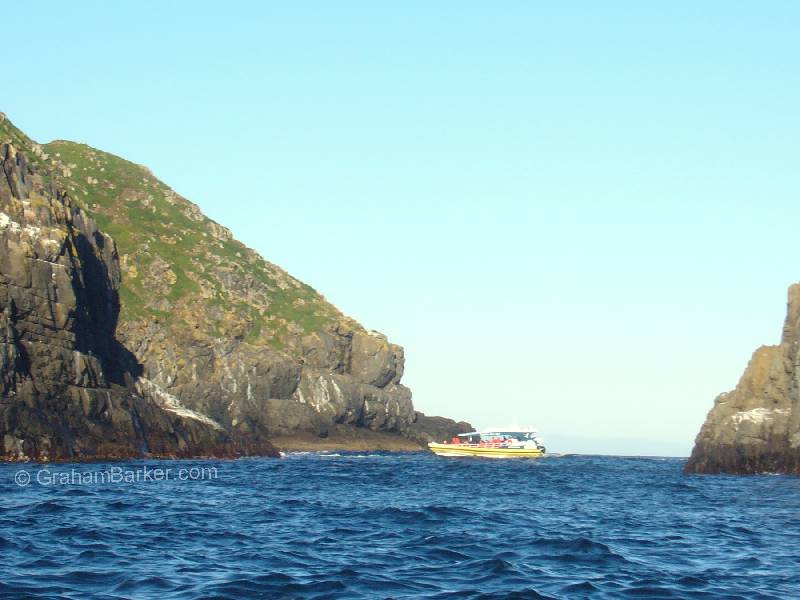 Another cruise boat between islands, Bruny Island, Tasmania