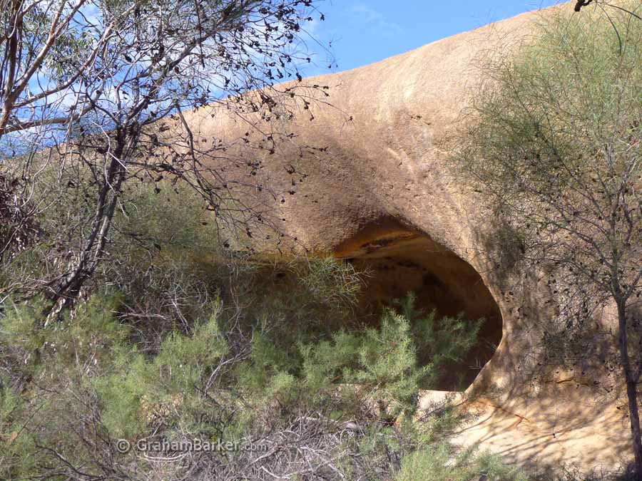 King's Cave, Elachbutting Rock, Western Australia