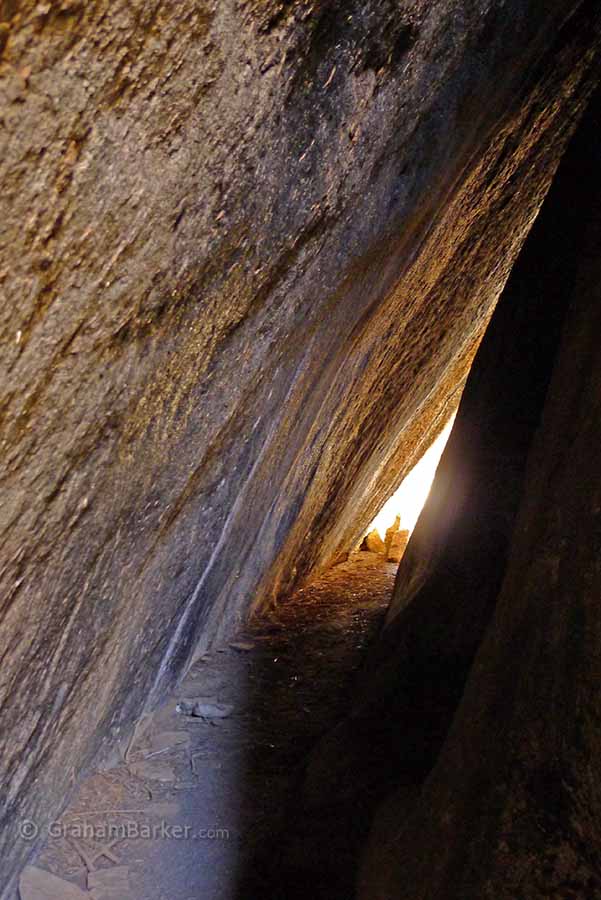 Inside Monty's Pass, Elachbutting Rock, Western Australia