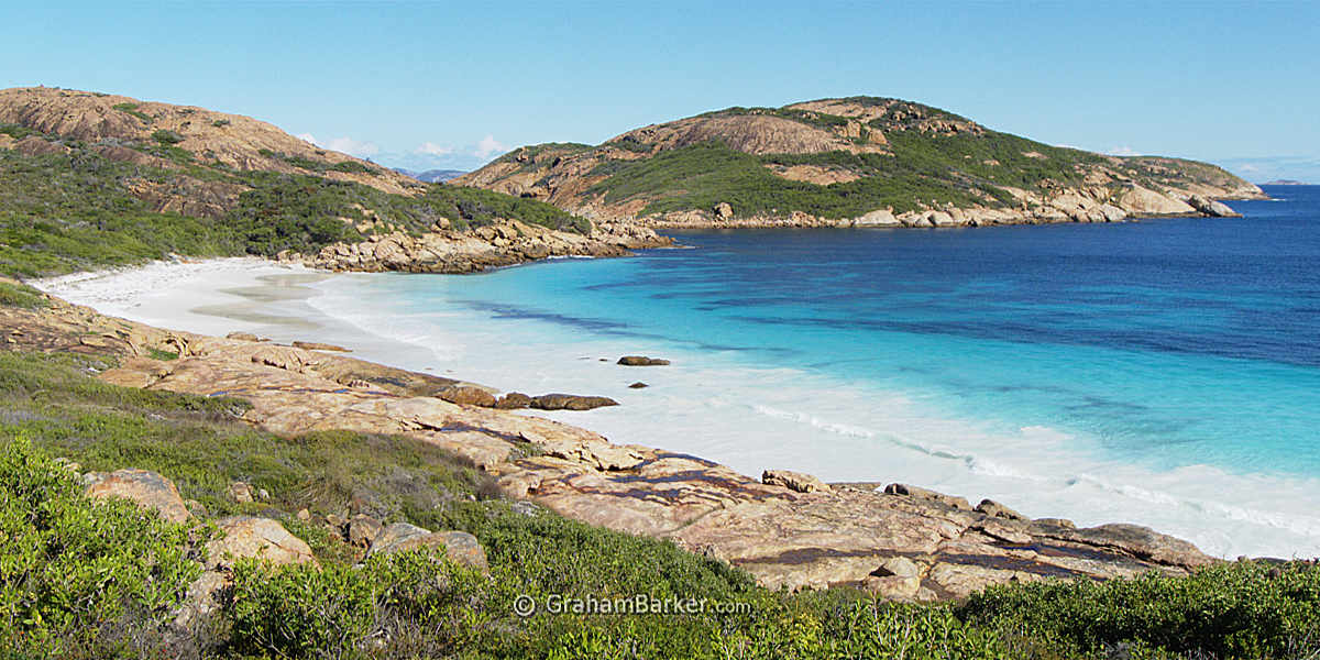 Beach at the most distant end of Lucky Bay, Western Australia