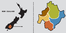 Central Otago map