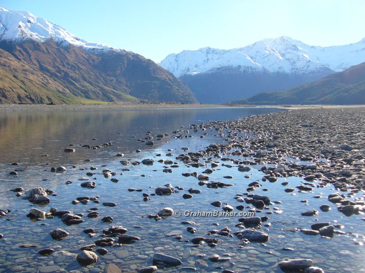 Matukituki River, New Zealand, from a jetboat trip with Wanaka River Journeys