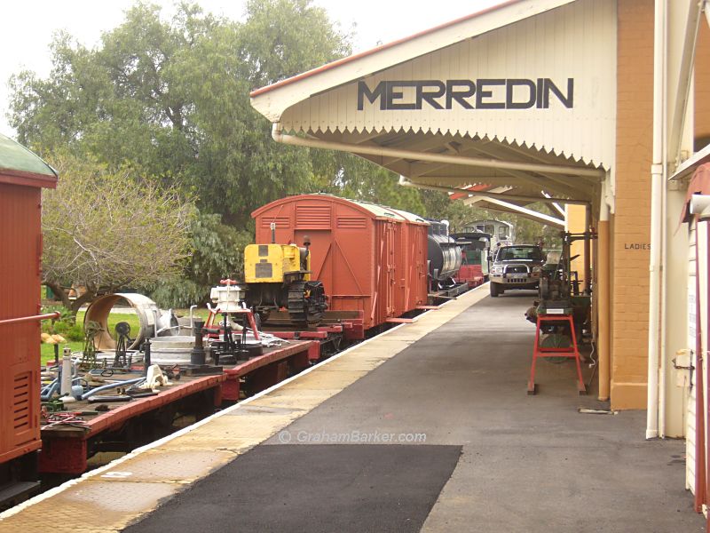 Platform at Merredin Railway Station Museum, Western Australia