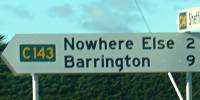 Road sign for Nowhere Else, Tasmania