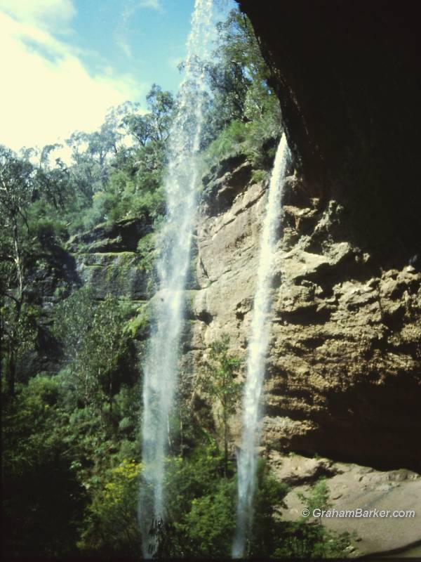 Paradise Falls, Victoria, seen from under the overhang