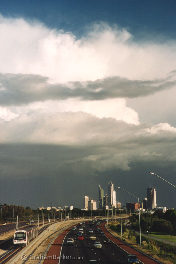 Thunder cloud over Perth, Western Australia