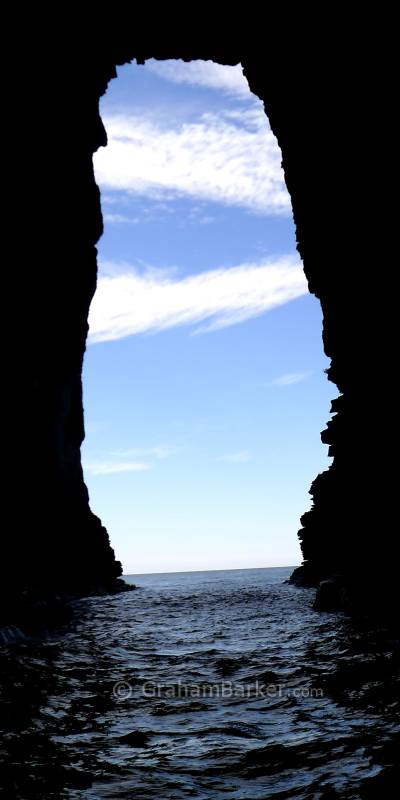 Inside a sea cave, Tasman Island cruise, Tasmania