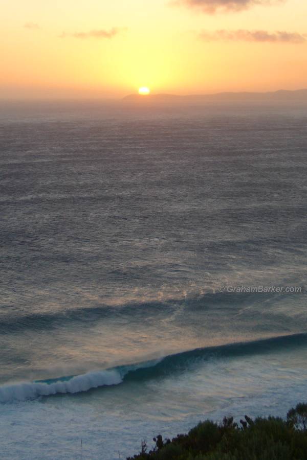Sunset over Torbay Head from Albany Wind Farm, Western Australia