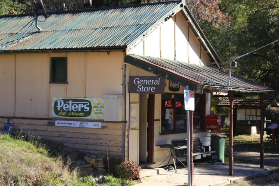The general store at Woods Point, Victoria. Photo by Mark Sutton