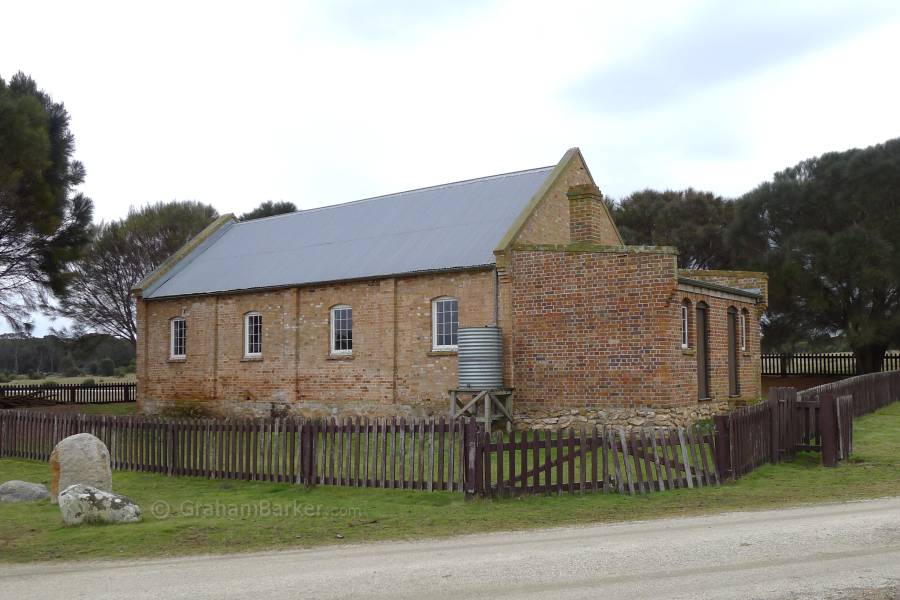 estored chapel at Wybalenna, Flinders Island, Tasmania